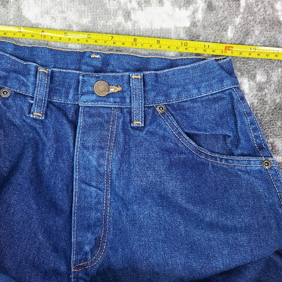 WRANGLER Vintage Retro 100% Cotton Made in the USA 9 Average High Rise Straight - Picture 9 of 12